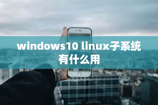 windows10 linux子系统有什么用